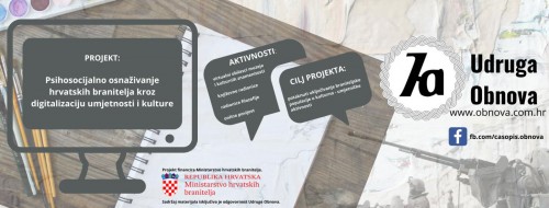 Psihosocijalno osnazivanje hrvatskih branitelja kroz digitalizaciju umjetnosti i kulture